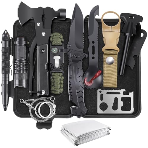 14 in 1 Survival Kit: Essential Outdoor Gear for Camping Adventures