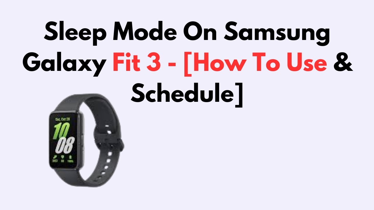 Does Samsung Gear Fit Track Sleep Patterns