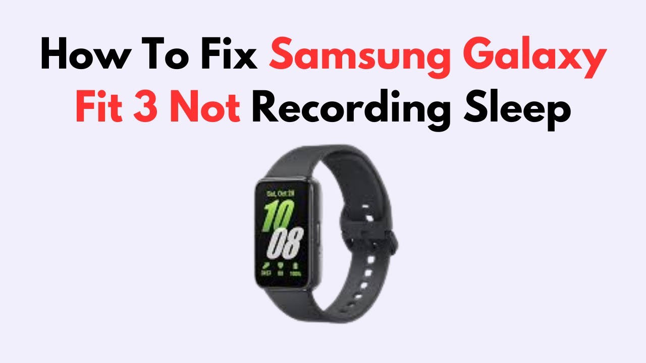 How to Record Ur.Sleep.Gear Fit 2