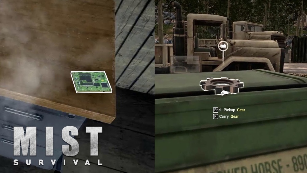 Where are the Gears Located in Mist Survival